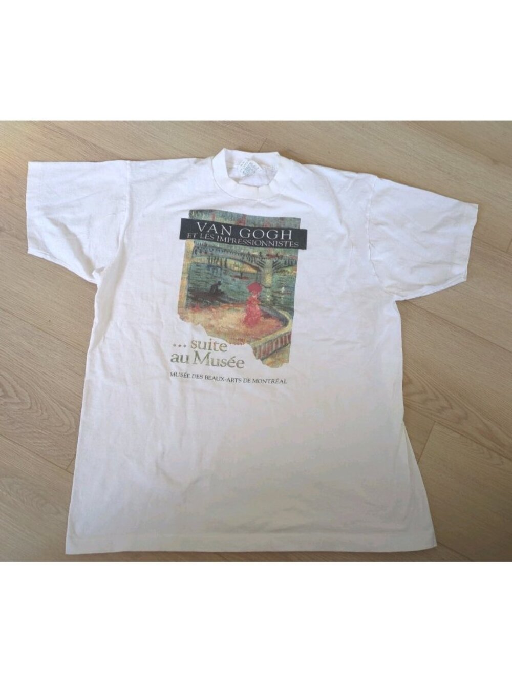 Vintage 1990s Vincent Van Gogh Art Shirt XL Montreal Musee De Beaux-Arts 90’s